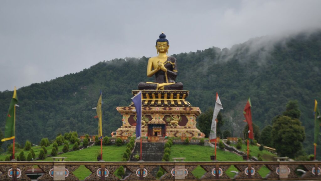 Buddha statue on PCS study abroad trip to India
