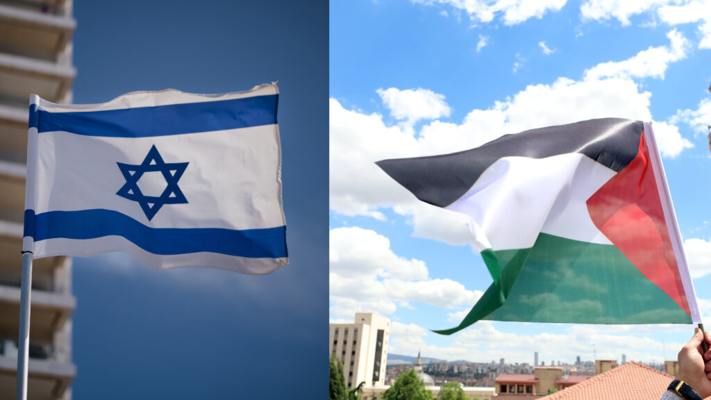 Israel and Palestine Flags