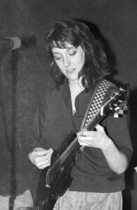 Lynn Blakey playing with The Broken Crayons in 1983